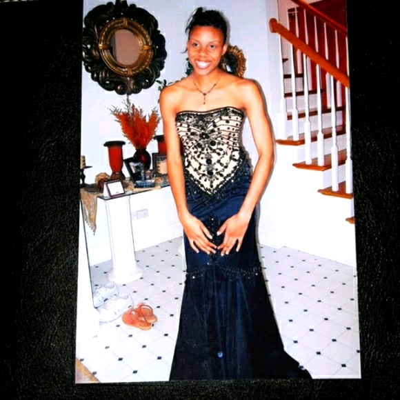 Dress Sale!!! Couture Bedazzled  Evening Gown - Picture 6 of 9